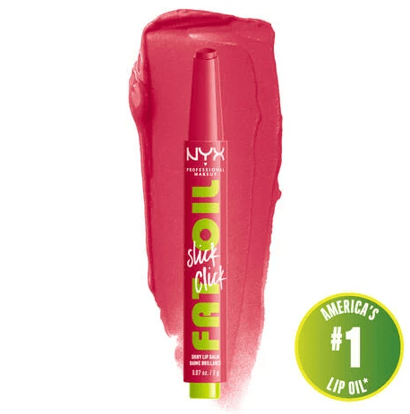 Glamour Us_NYX_Makeup_Fat Oil Slick Click Lip Oil Stick_Double Tap_FOS10 The best affordable Latina and Mexican makeup, beauty and cosmetics supply store in Chula Vista, San Diego