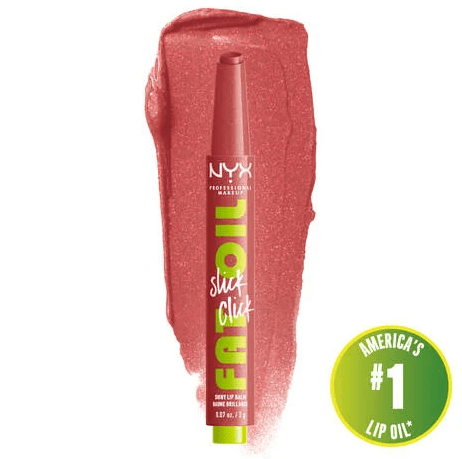 Glamour Us_NYX_Makeup_Fat Oil Slick Click Lip Oil Stick_No Filter Needed_FOS03 The best affordable Latina and Mexican makeup, beauty and cosmetics supply store in Chula Vista, San Diego