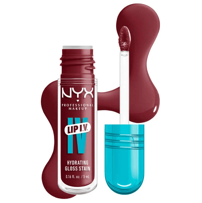 Glamour Us_NYX_Makeup_Lip I.V Hydrating Lip Gloss Stain_Drippin&