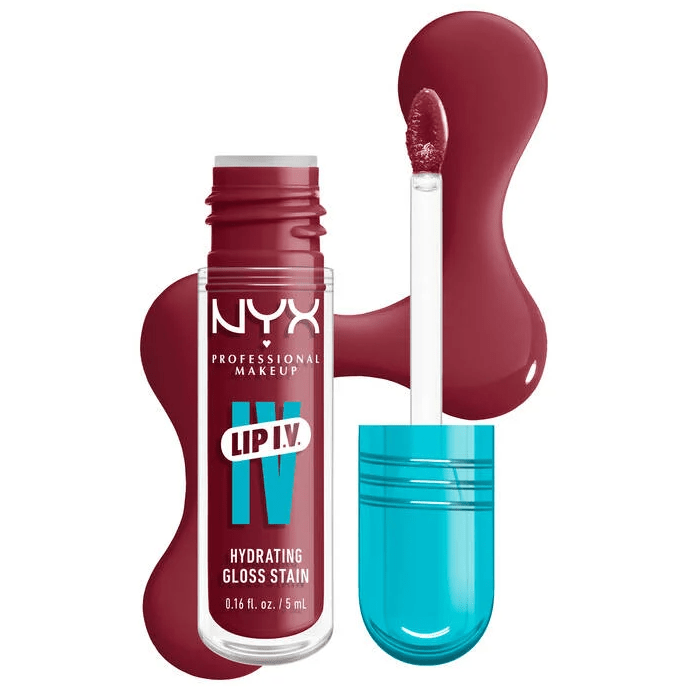 Glamour Us_NYX_Makeup_Lip I.V Hydrating Lip Gloss Stain_Hydra - Honey_WSLS02 The best affordable Latina and Mexican makeup, beauty and cosmetics supply store in Chula Vista, San Diego