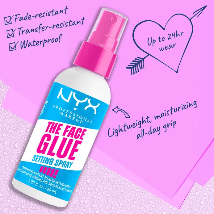 Glamour Us_NYX_Makeup_The Face Glue Setting Spray__FGSS01 The best affordable Latina and Mexican makeup, beauty and cosmetics supply store in Chula Vista, San Diego