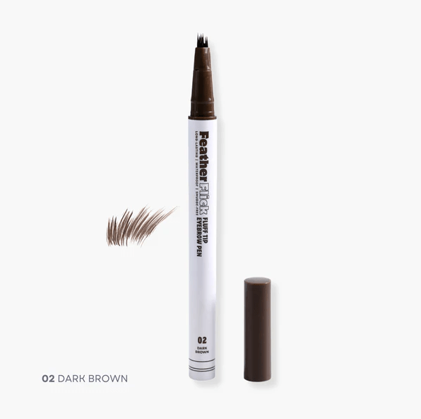 Glamour Us_Oz Lab_Makeup_Feather Flick Fluff Tip Brow Pen_Dark Brown_OZB-2672-02 The best affordable Latina and Mexican makeup, beauty and cosmetics supply store in Chula Vista, San Diego