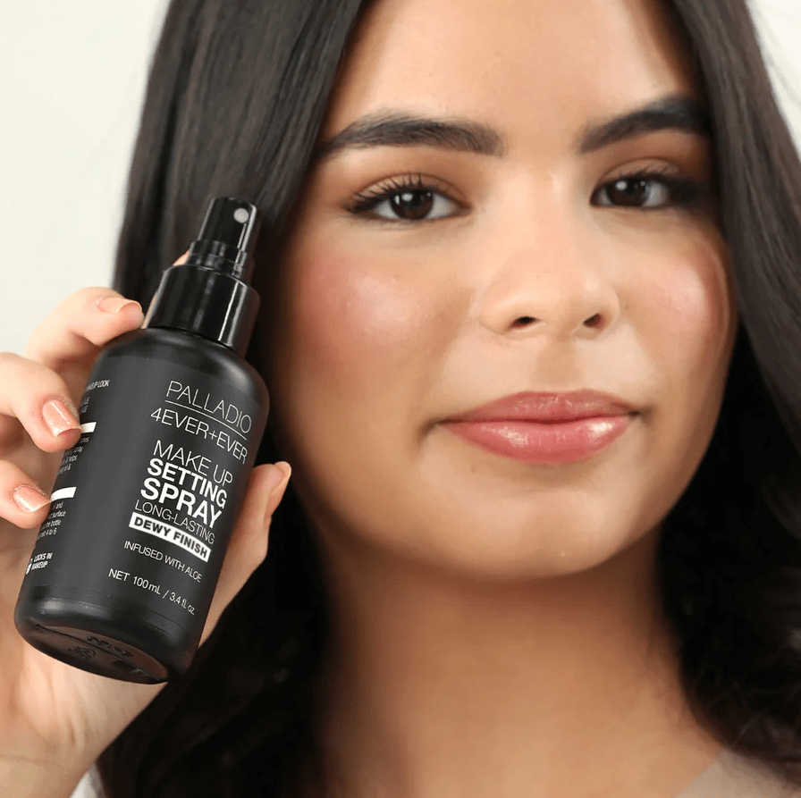 Glamour Us_Palladio_Makeup_4Ever And Ever Makeup Setting Spray Dewy Finish__MST1 The best affordable Latina and Mexican makeup, beauty and cosmetics supply store in Chula Vista, San Diego