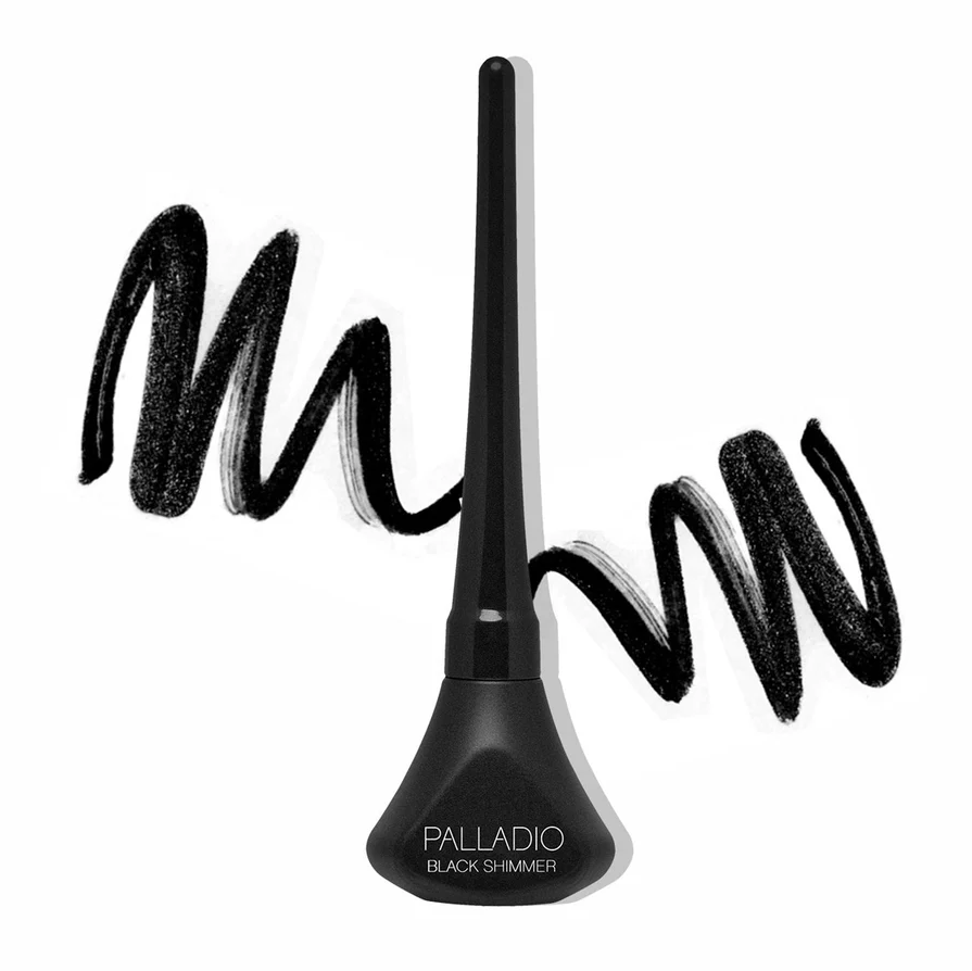 Glamour Us_Palladio_Makeup_Liquid Eyeliner_Black Shimmer_ELLS274 The best affordable Latina and Mexican makeup, beauty and cosmetics supply store in Chula Vista, San Diego