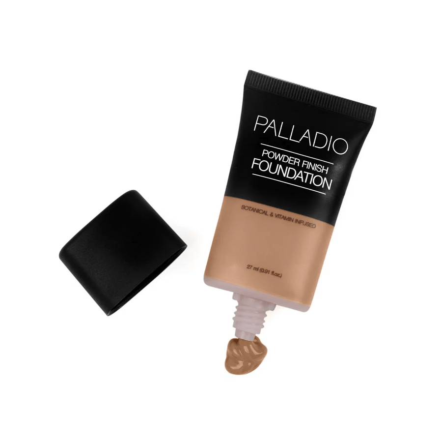 Glamour Us_Palladio_Makeup_Powder Finish Foundation_Caramel_PFS06 The best affordable Latina and Mexican makeup, beauty and cosmetics supply store in Chula Vista, San Diego