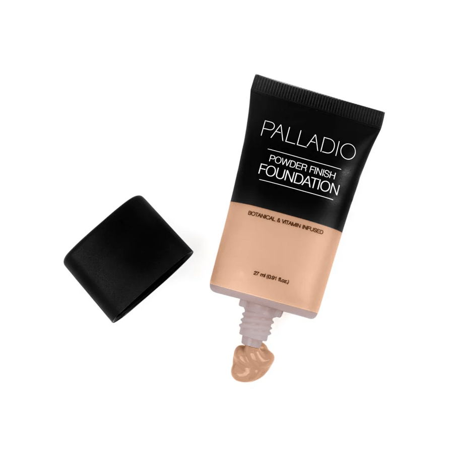 Glamour Us_Palladio_Makeup_Powder Finish Foundation_Sandy Beige_PFS04 The best affordable Latina and Mexican makeup, beauty and cosmetics supply store in Chula Vista, San Diego