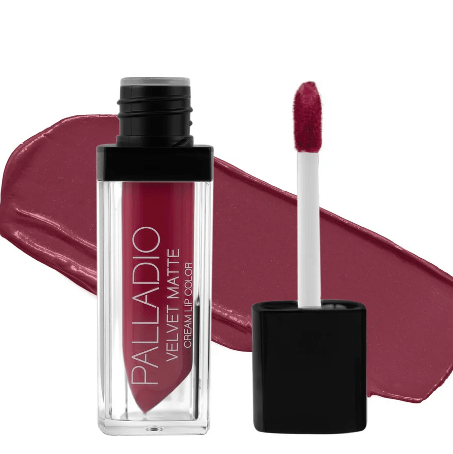 Glamour Us_Palladio_Makeup_Velvet Matte Cream Lip Color_Plush_LV08 The best affordable Latina and Mexican makeup, beauty and cosmetics supply store in Chula Vista, San Diego