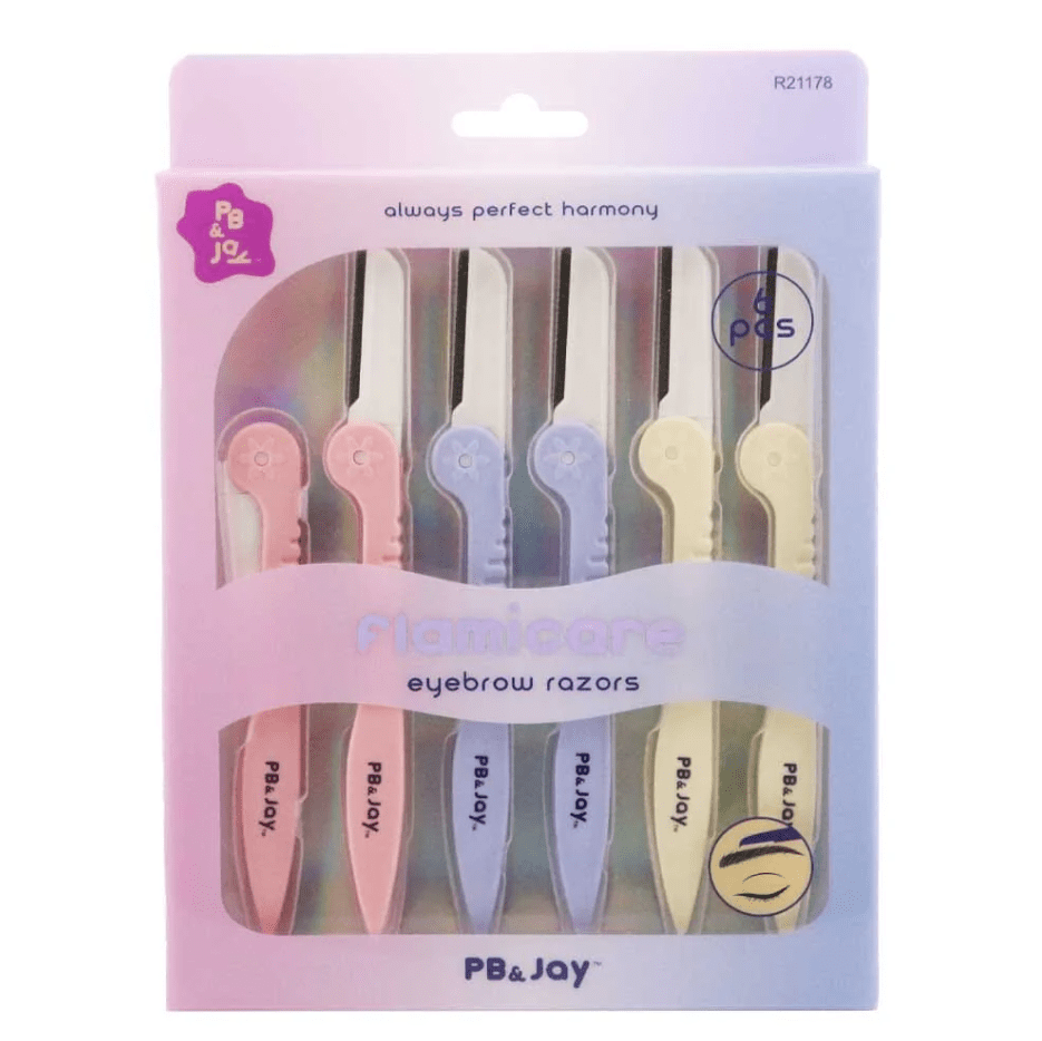 Glamour Us_PB & JAY_Tools & Brushes_Eyebrow Razors 6Pc__R21178 The best affordable Latina and Mexican makeup, beauty and cosmetics supply store in Chula Vista, San Diego