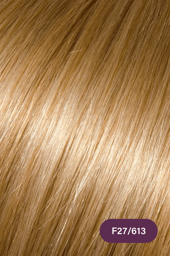 Glamour Us_Ruby_Hair_Ruby Silky Straight Clip - In Hair Extensions 18"_Golden Blonde - F27/613_18 - F27/613 The best affordable Latina and Mexican makeup, beauty and cosmetics supply store in Chula Vista, San Diego