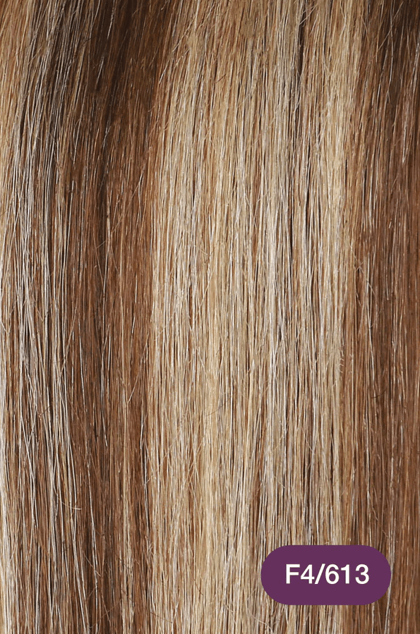 Glamour Us_Ruby_Hair_Ruby Silky Straight Clip - In Hair Extensions 18"_Dark Highlights - F4/613_18 - F4/613 The best affordable Latina and Mexican makeup, beauty and cosmetics supply store in Chula Vista, San Diego
