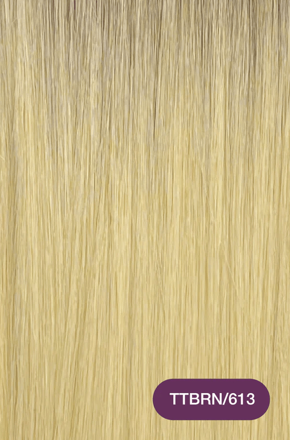 Glamour Us_Ruby_Hair_Ruby Silky Straight Clip - In Hair Extensions 18"_Balayage - TTBRN/613_18 - TTBRN/613 The best affordable Latina and Mexican makeup, beauty and cosmetics supply store in Chula Vista, San Diego