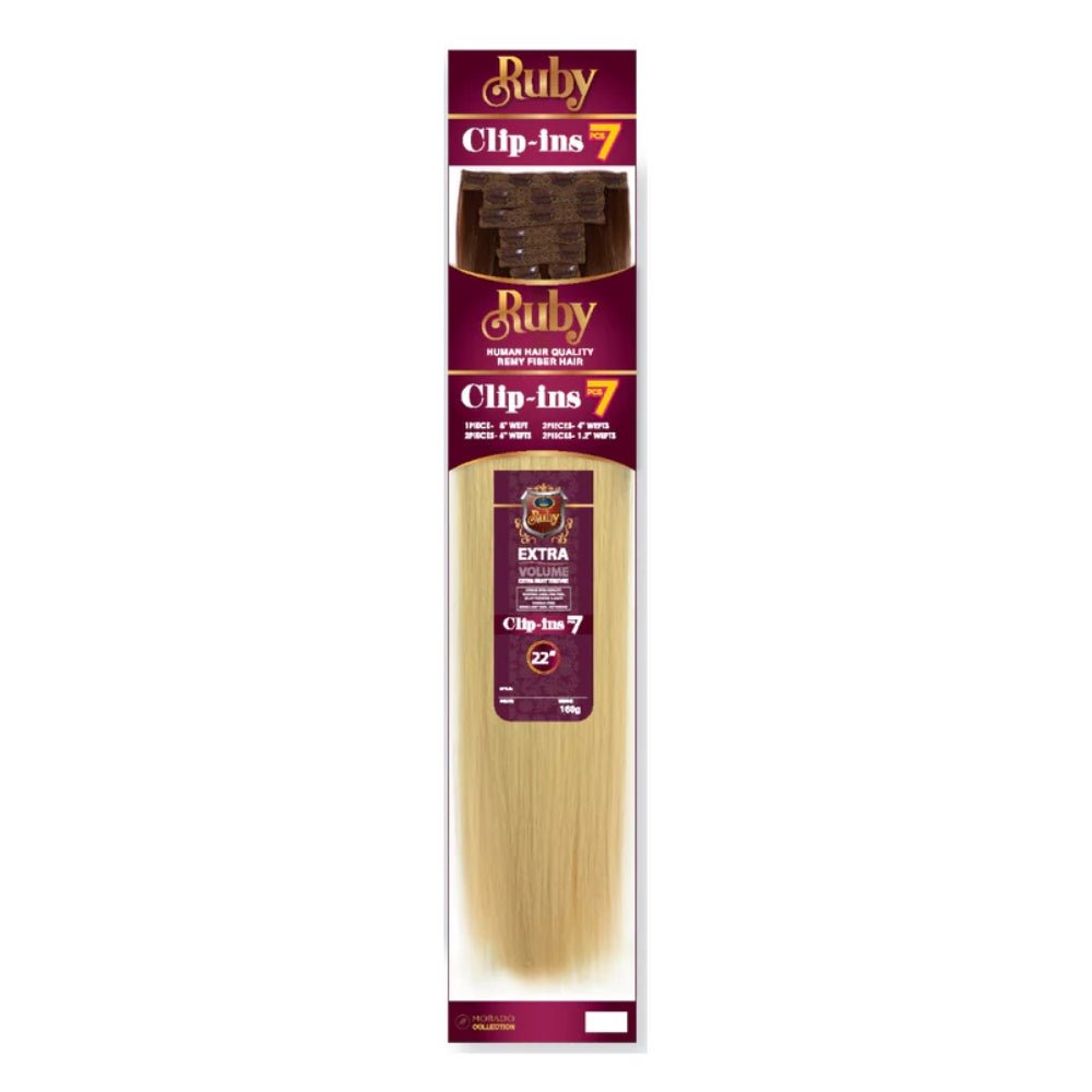 Glamour Us_Ruby_Hair_Ruby Silky Straight Clip - In Hair Extensions 22"_Black - 1_22 - 1 The best affordable Latina and Mexican makeup, beauty and cosmetics supply store in Chula Vista, San Diego