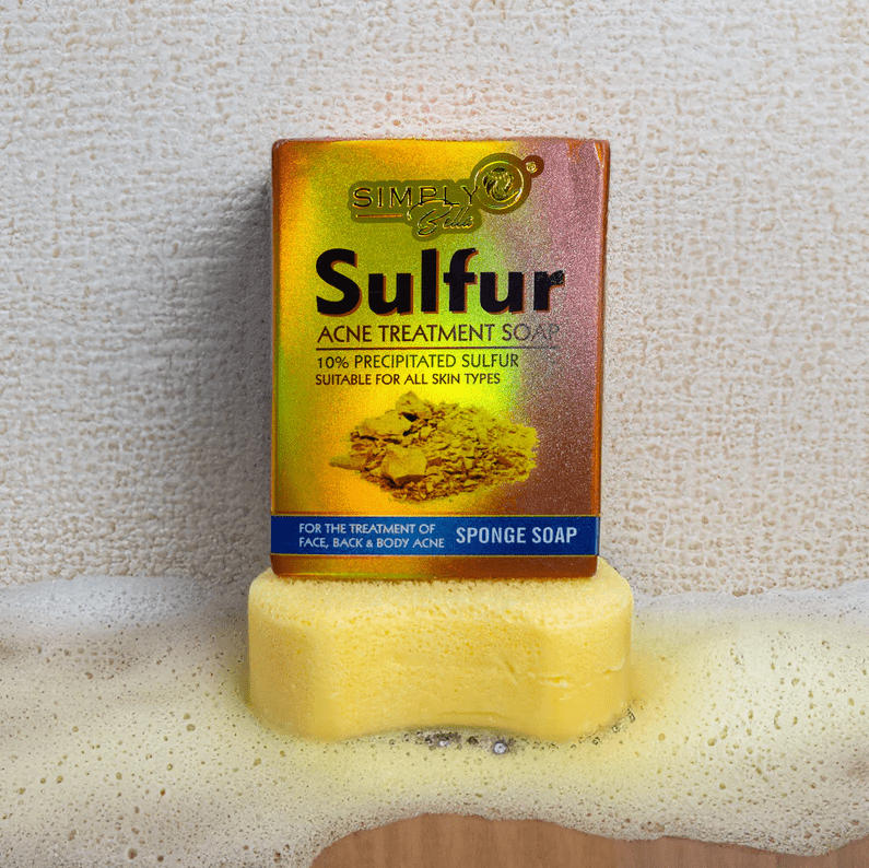 Glamour Us_Simply Bella_Skincare_Sulfur Sponge Soap__SIM020 The best affordable Latina and Mexican makeup, beauty and cosmetics supply store in Chula Vista, San Diego