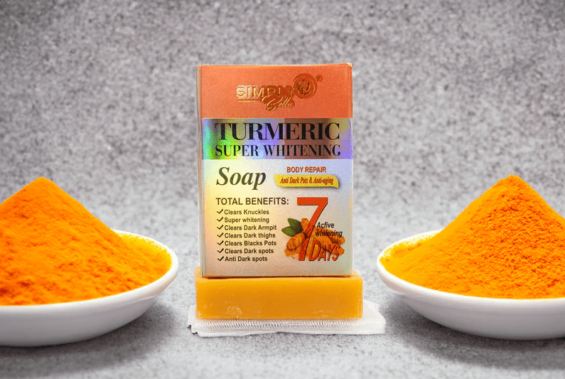 Glamour Us_Simply Bella_Skincare_Turmeric Super Whitening Bar Soap__SIM007 The best affordable Latina and Mexican makeup, beauty and cosmetics supply store in Chula Vista, San Diego