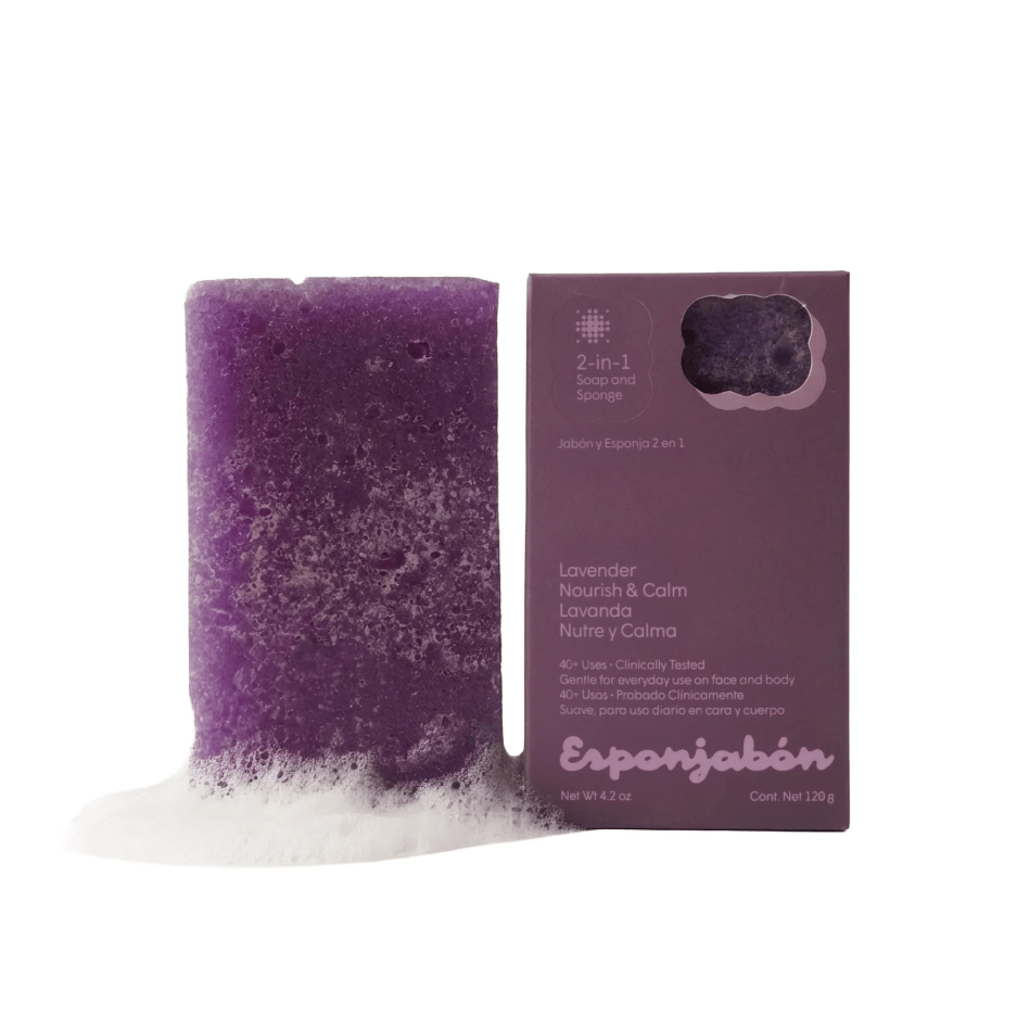 Glamour Us_T.TAiO_Skincare_Lavender 2-in-1 Soap and Sponge Esponjabon__ESLAV The best affordable Latina and Mexican makeup, beauty and cosmetics supply store in Chula Vista, San Diego