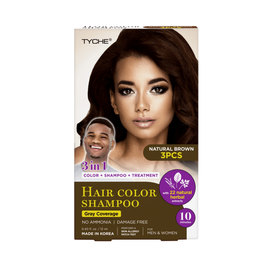 Glamour Us_Tyche_Hair_Hair Color Shampoo_Natural Brown_HLSM04 The best affordable Latina and Mexican makeup, beauty and cosmetics supply store in Chula Vista, San Diego
