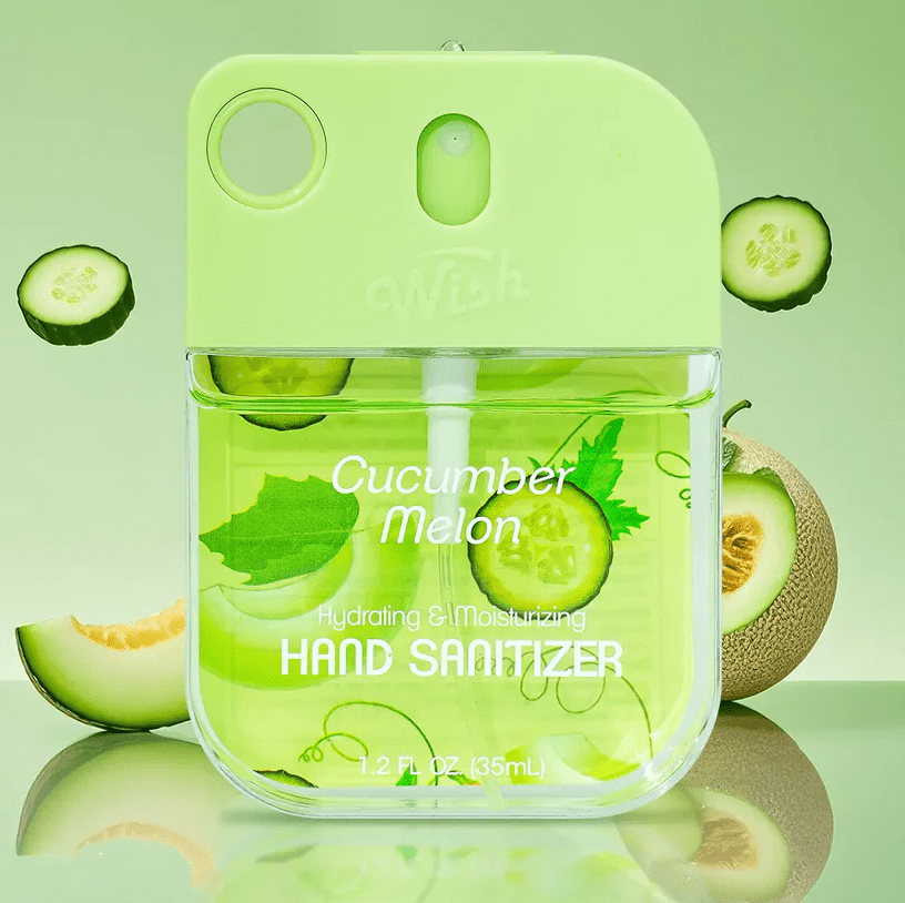 Glamour Us_Wish_Hand Sanitizer_Urban Blossom Hand Sanitizer_Cucumber Melon_60381 The best affordable Latina and Mexican makeup, beauty and cosmetics supply store in Chula Vista, San Diego