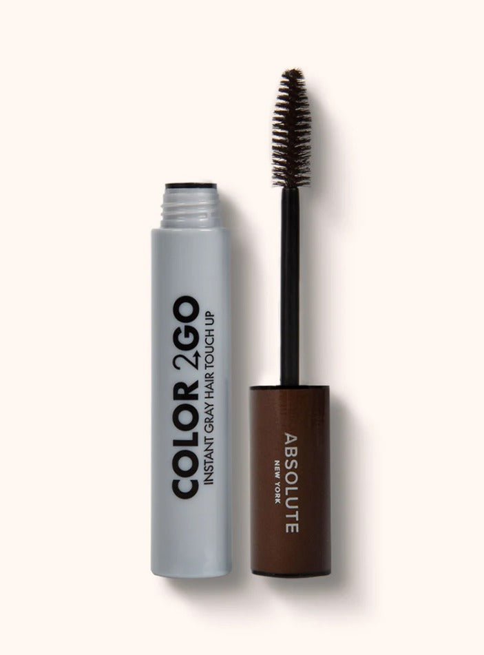 Glamour Us_Absolute New York_Hair_Color 2 Go Instant Gray Hair Touch Up Mascara - JUMBO Size_Black Brown_HCHM03 The best affordable Latina and Mexican makeup, beauty and cosmetics supply store in Chula Vista, San Diego