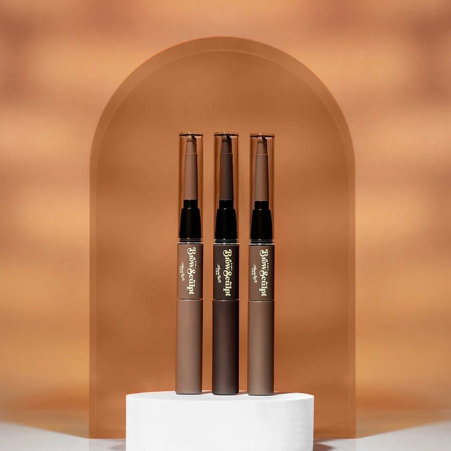 Glamour Us_Amorus_Makeup_2 In 1 Brow Sculpt Pencil & Tinted Eyebrow Gel Mascara_Chocolate_CO - BSE - 01 The best affordable Latina and Mexican makeup, beauty and cosmetics supply store in Chula Vista, San Diego