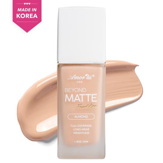 Glamour Us_Amorus_Makeup_Beyond Matte Foundation_Almond_CO - BMF - 02 Latina makeup, beauty and skincare supply store Mexican makeup products