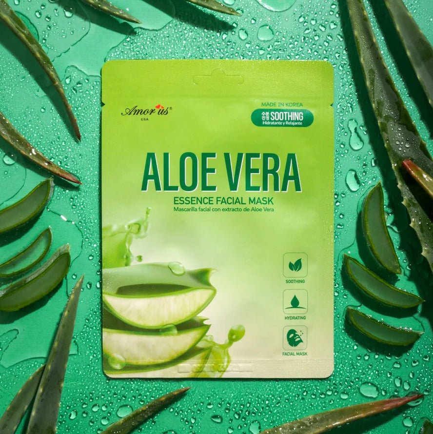 Glamour Us_Amorus_Skincare_Essence Facial Mask_Aloe Vera_SK - ALOE The best affordable Latina and Mexican makeup, beauty and cosmetics supply store in Chula Vista, San Diego