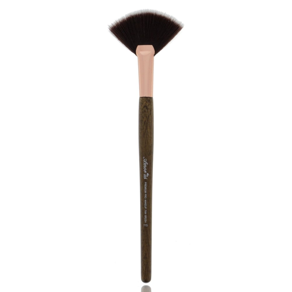 Glamour Us_Amorus_Tools & Brushes_Highlight Fan 115 - Premium Makeup Brush__BR - 115 The best affordable Latina and Mexican makeup, beauty and cosmetics supply store in Chula Vista, San Diego