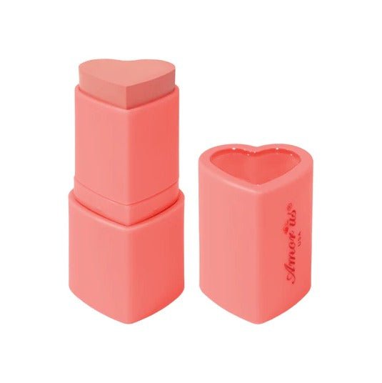 Glamour Us_Amorus_Makeup_Sweet Blush Heart Shaped Stick Blush_Peach_CO - HBL - 02 The best affordable Latina and Mexican makeup, beauty and cosmetics supply store in Chula Vista, San Diego