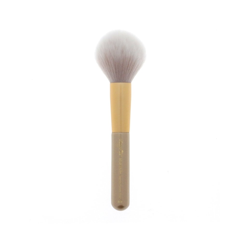 Glamour Us_Amorus_Tools & Brushes_Tapered Powder 303 - Gold Crush Makeup Brush__BR - 303 The best affordable Latina and Mexican makeup, beauty and cosmetics supply store in Chula Vista, San Diego