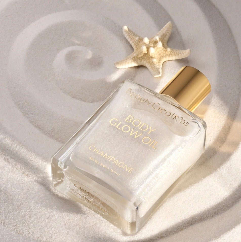 Glamour Us_Beauty Creations_Makeup_Body Glow Oil_Champagne_GBO - 1 The best affordable Latina and Mexican makeup, beauty and cosmetics supply store in Chula Vista, San Diego
