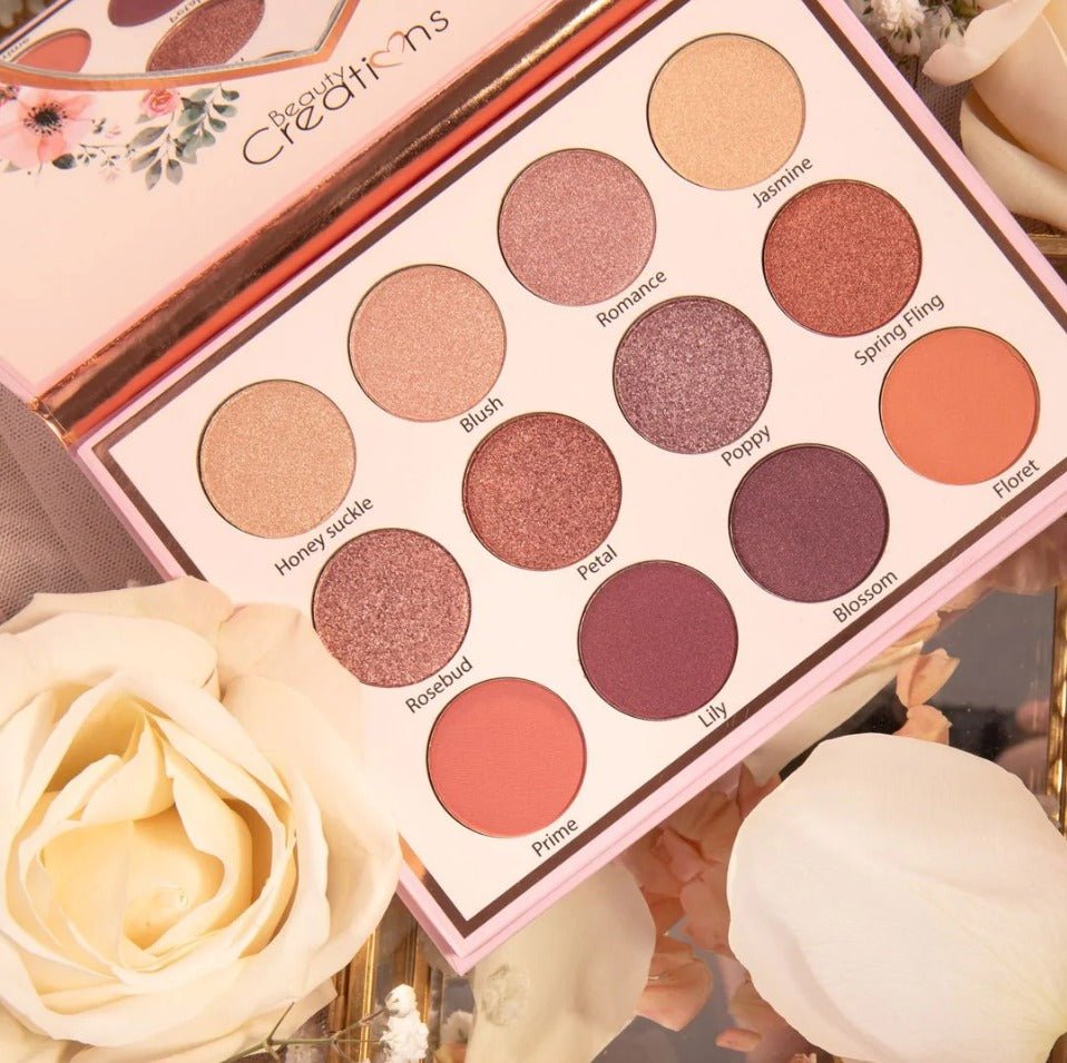 Glamour Us_Beauty Creations_Makeup_Floral Blossom Eye Bloom Eyeshadow Palette__EP12 The best affordable Latina and Mexican makeup, beauty and cosmetics supply store in Chula Vista, San Diego