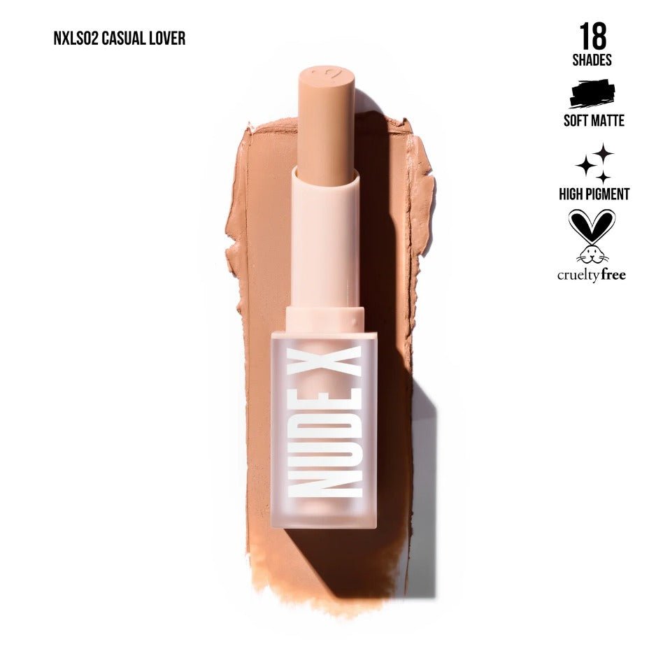 Glamour Us_Beauty Creations_Makeup_Nude X Soft Matte Lipstick_Casual Lover_NXLS02 The best affordable Latina and Mexican makeup, beauty and cosmetics supply store in Chula Vista, San Diego
