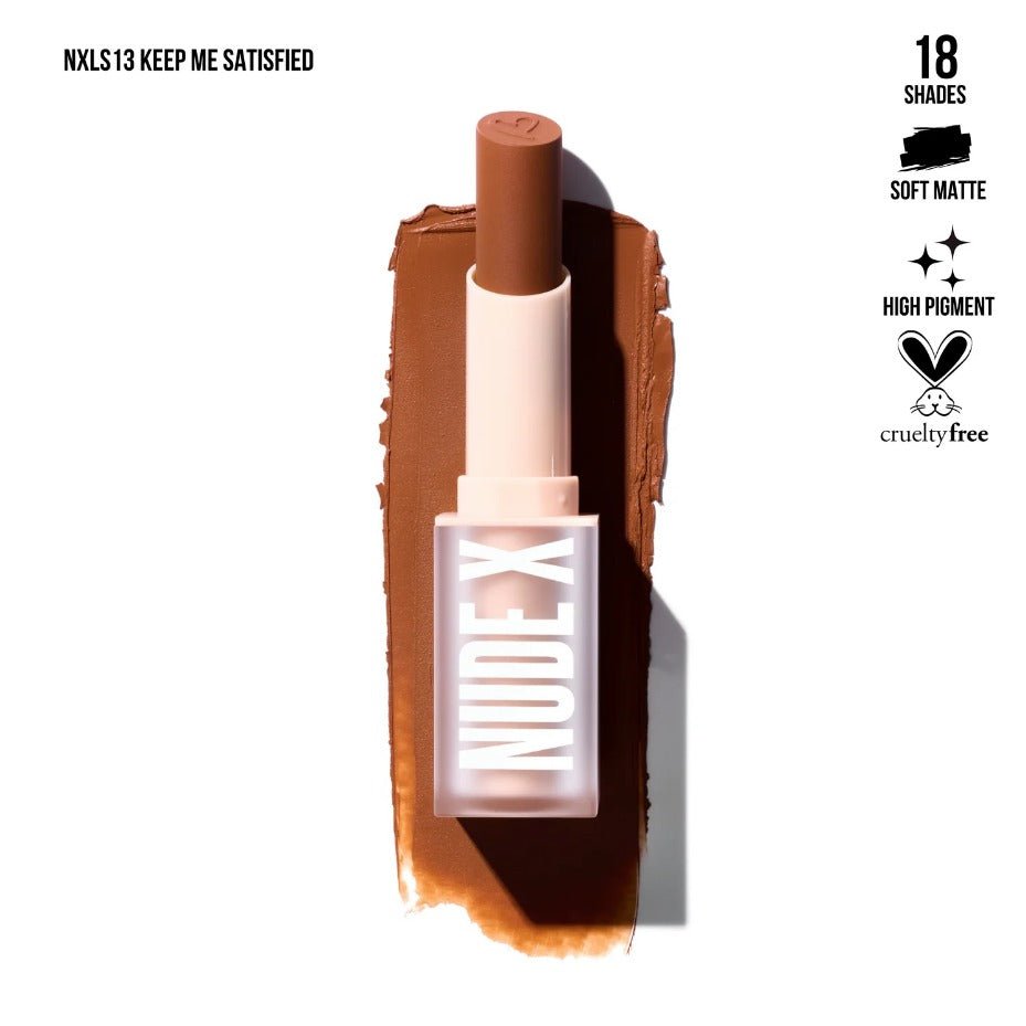 Glamour Us_Beauty Creations_Makeup_NudeX Lipstick_Keep Me Satisfied_NXLS13 Latina makeup, beauty and skincare supply store Mexican makeup products