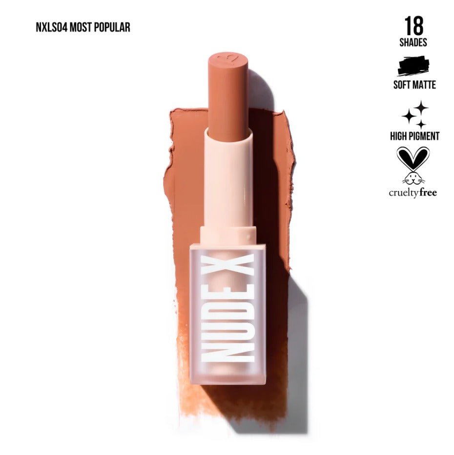 Glamour Us_Beauty Creations_Makeup_Nude X Soft Matte Lipstick_Most Popular_NXLS04 The best affordable Latina and Mexican makeup, beauty and cosmetics supply store in Chula Vista, San Diego