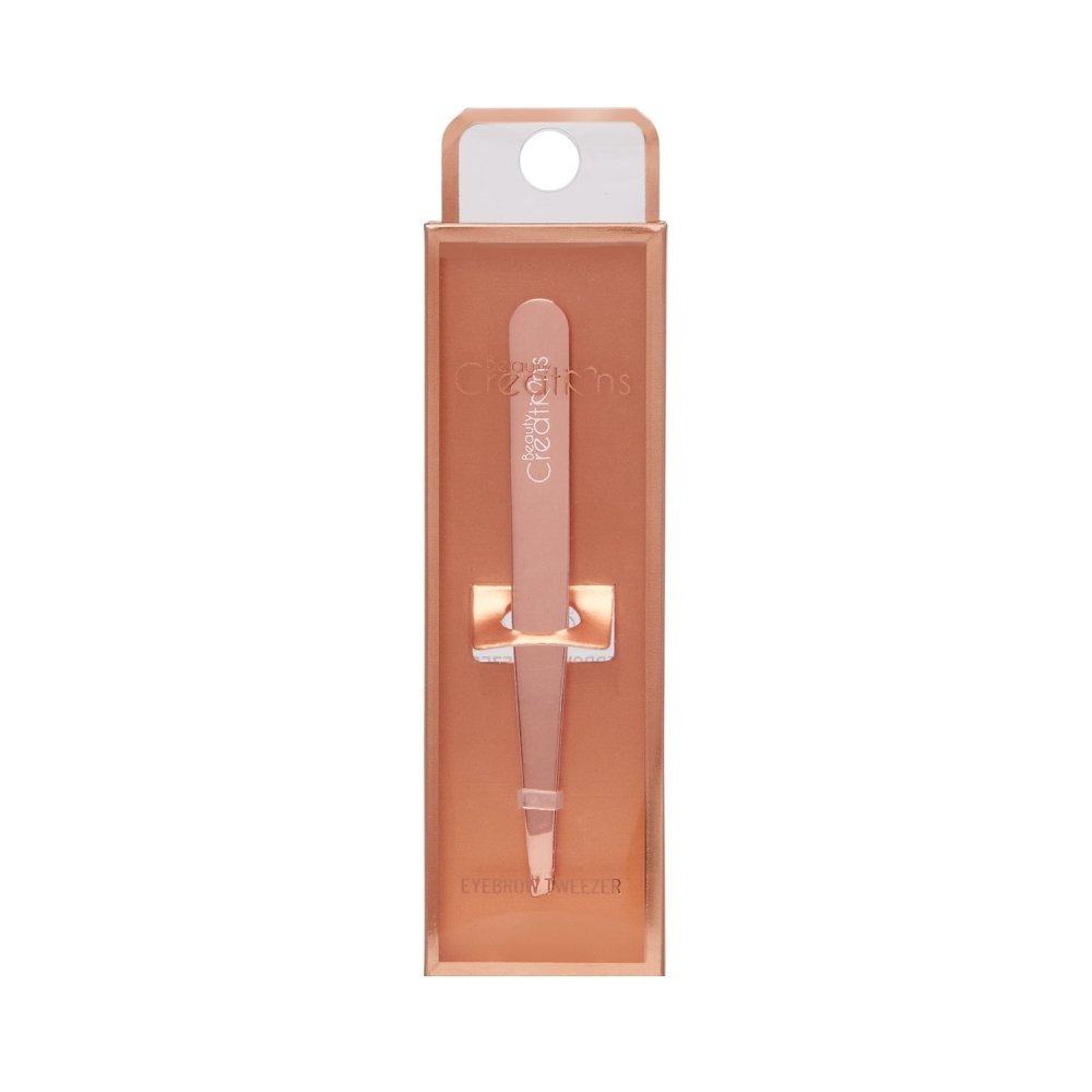 Glamour Us_Beauty Creations_Tools & Brushes_Rose Gold Eyebrow Tweezer__ET - RG The best affordable Latina and Mexican makeup, beauty and cosmetics supply store in Chula Vista, San Diego
