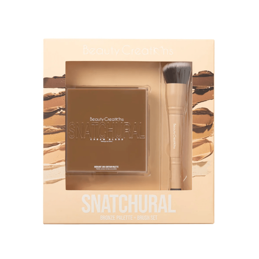 Glamour Us_Beauty Creations_Makeup_Snatchural Bronze Palette + Brush Set__SPB - SET The best affordable Latina and Mexican makeup, beauty and cosmetics supply store in Chula Vista, San Diego