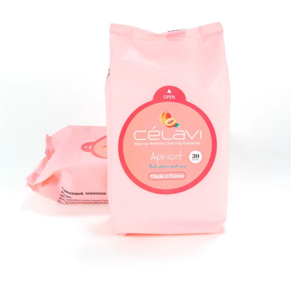 Glamour Us_Celavi_Skincare_Make - up Remover Cleansing Towelettes_Apricot_MT019 The best affordable Latina and Mexican makeup, beauty and cosmetics supply store in Chula Vista, San Diego