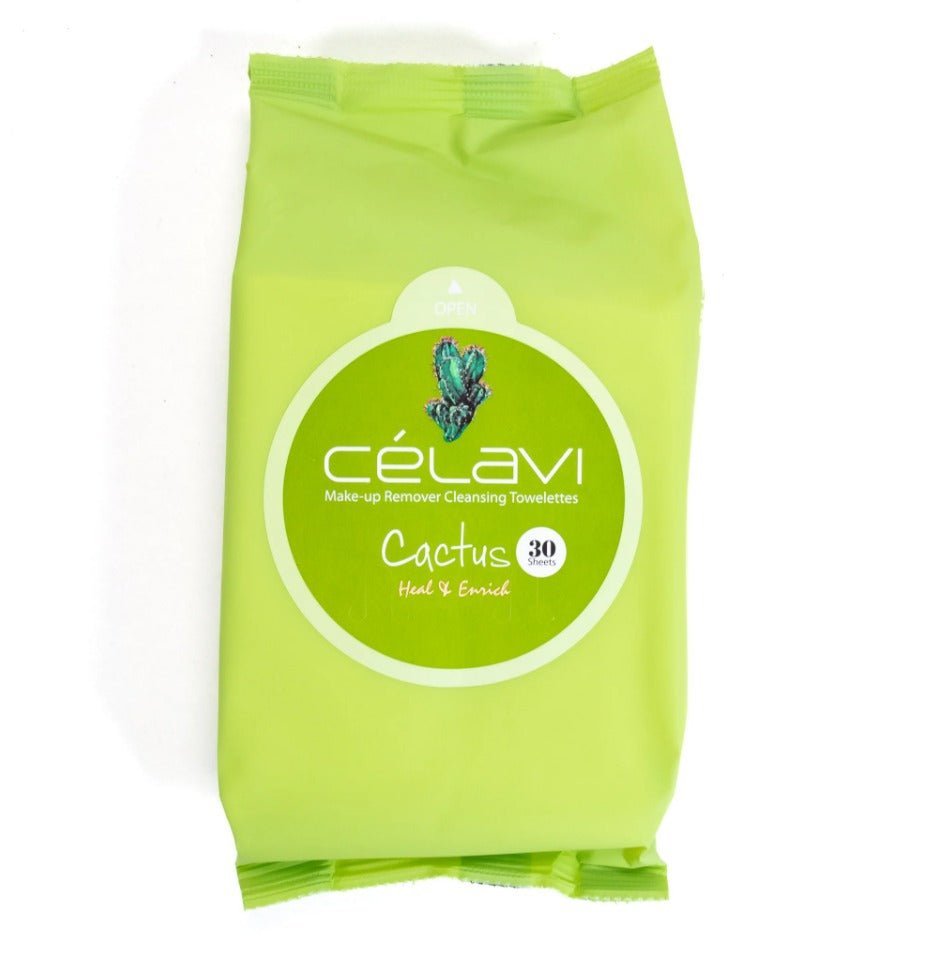 Glamour Us_Celavi_Skincare_Make - up Remover Cleansing Towelettes_Cactus_MT017 The best affordable Latina and Mexican makeup, beauty and cosmetics supply store in Chula Vista, San Diego