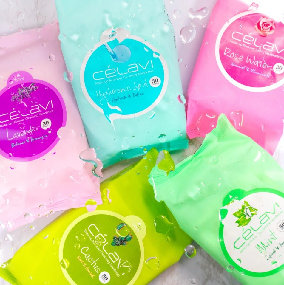 Glamour Us_Celavi_Skincare_Make - up Remover Cleansing Towelettes_Green Tea_MT003 The best affordable Latina and Mexican makeup, beauty and cosmetics supply store in Chula Vista, San Diego