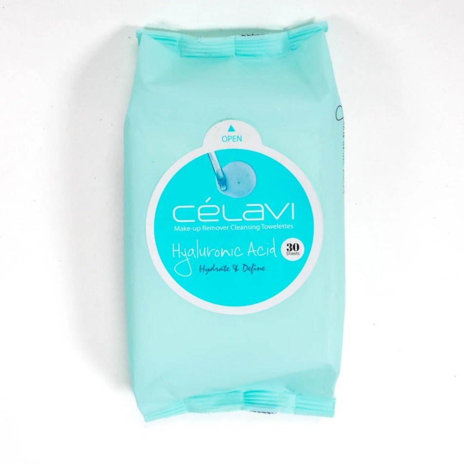 Glamour Us_Celavi_Skincare_Make - up Remover Cleansing Towelettes_Hyaluronic Acid_MT018 The best affordable Latina and Mexican makeup, beauty and cosmetics supply store in Chula Vista, San Diego