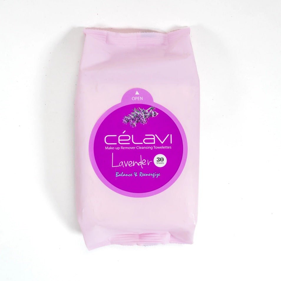 Glamour Us_Celavi_Skincare_Make - up Remover Cleansing Towelettes_Lavender_MT009 The best affordable Latina and Mexican makeup, beauty and cosmetics supply store in Chula Vista, San Diego