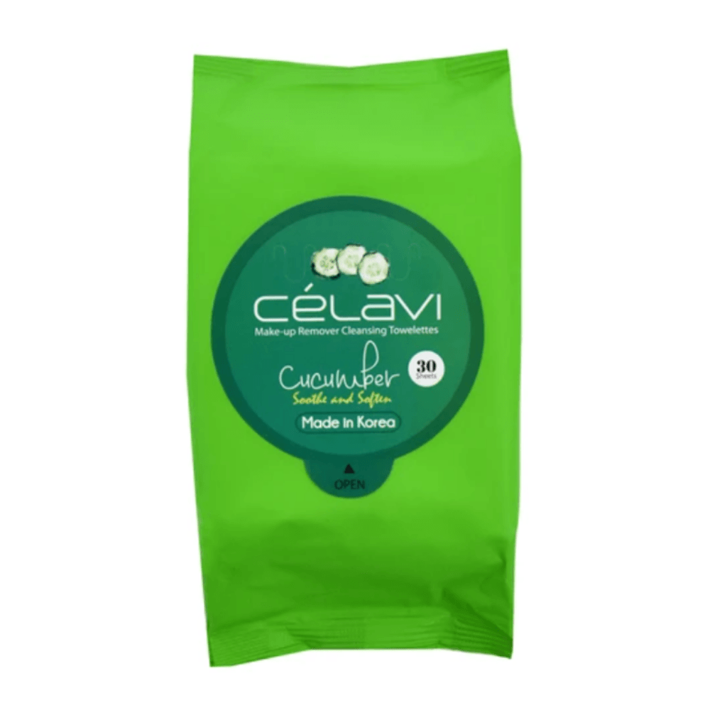 Glamour Us_Celavi_Skincare_Makeup Remover Cleansing Wipes / Towelettes_Cucumber_MT004 The best affordable Latina and Mexican makeup, beauty and cosmetics supply store in Chula Vista, San Diego