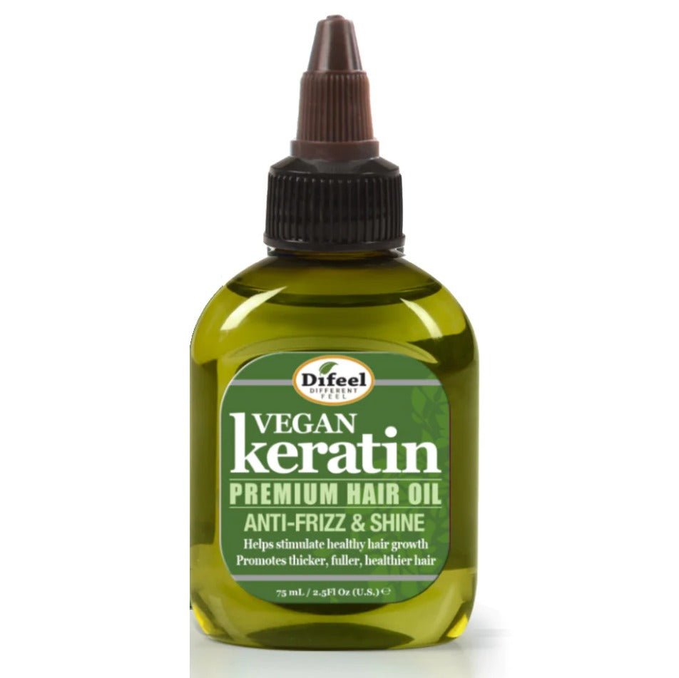 Glamour Us_Difeel_Hair_99% Natural Blend! Vegan Keratin Premium Hair Oil - Anti - Frizz & Shine__SH16 - VKN25 The best affordable Latina and Mexican makeup, beauty and cosmetics supply store in Chula Vista, San Diego