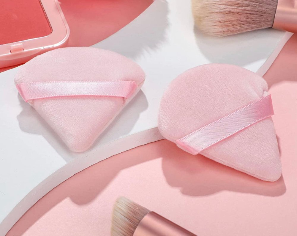 Glamour Us_Glamour Us_Tools & Brushes_Triangle Powder Puffs 2 Pieces_Pink_TPP02 The best affordable Latina and Mexican makeup, beauty and cosmetics supply store in Chula Vista, San Diego