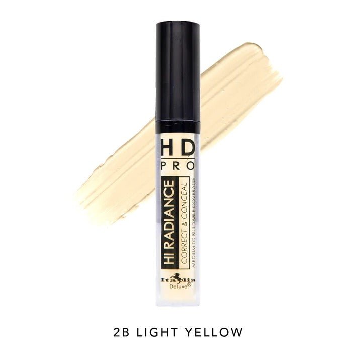 Glamour Us_Italia Deluxe_Makeup_HD Pro Hi Radiance Corrector & Concealear_Light Yellow_885B - 2B The best affordable Latina and Mexican makeup, beauty and cosmetics supply store in Chula Vista, San Diego