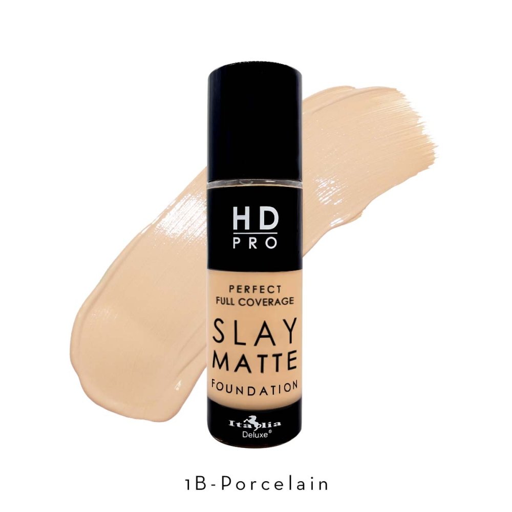 Glamour Us_Italia Deluxe_Makeup_HD Pro Perfect Full Coverage Slay Matte Foundation_Porcelain_119B - 1B The best affordable Latina and Mexican makeup, beauty and cosmetics supply store in Chula Vista, San Diego