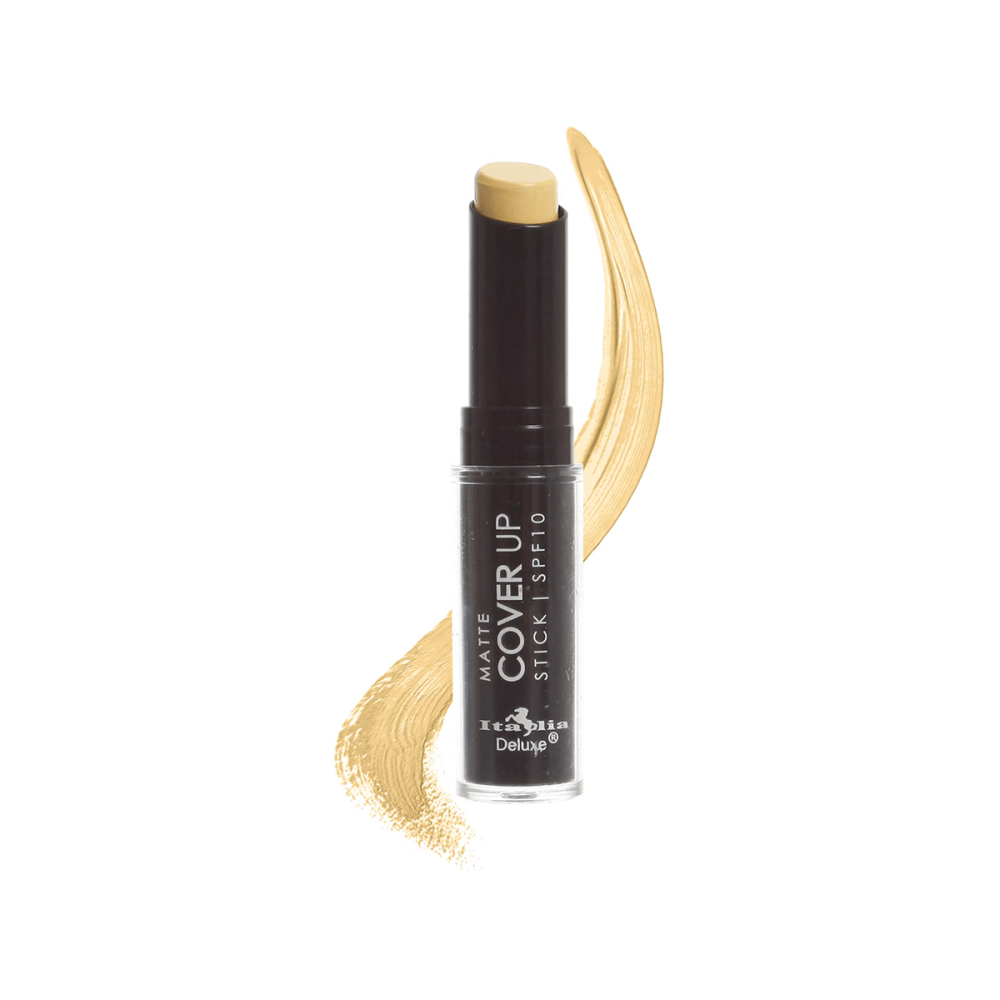 Glamour Us_Italia Deluxe_Makeup_Matte Cover Up Concealer Stick_Yellow_886 - 2 The best affordable Latina and Mexican makeup, beauty and cosmetics supply store in Chula Vista, San Diego