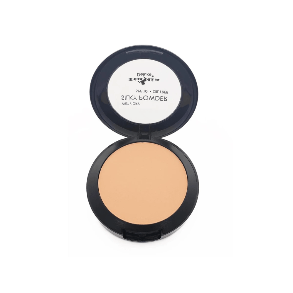 Glamour Us_Italia Deluxe_Makeup_Silky Wet / Dry Foundation Powder_Natural Beige_126 - 4 Latina makeup, beauty and skincare supply store Mexican makeup products