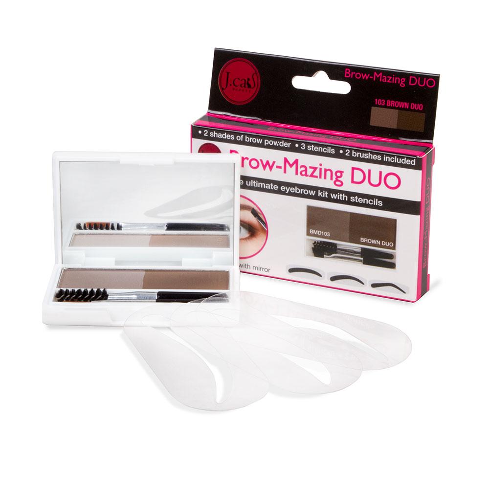 Glamour Us_Jcat_Makeup_Brow - Mazing DUO Eyebrow Powder_Sand Duo_BMD101 The best affordable Latina and Mexican makeup, beauty and cosmetics supply store in Chula Vista, San Diego