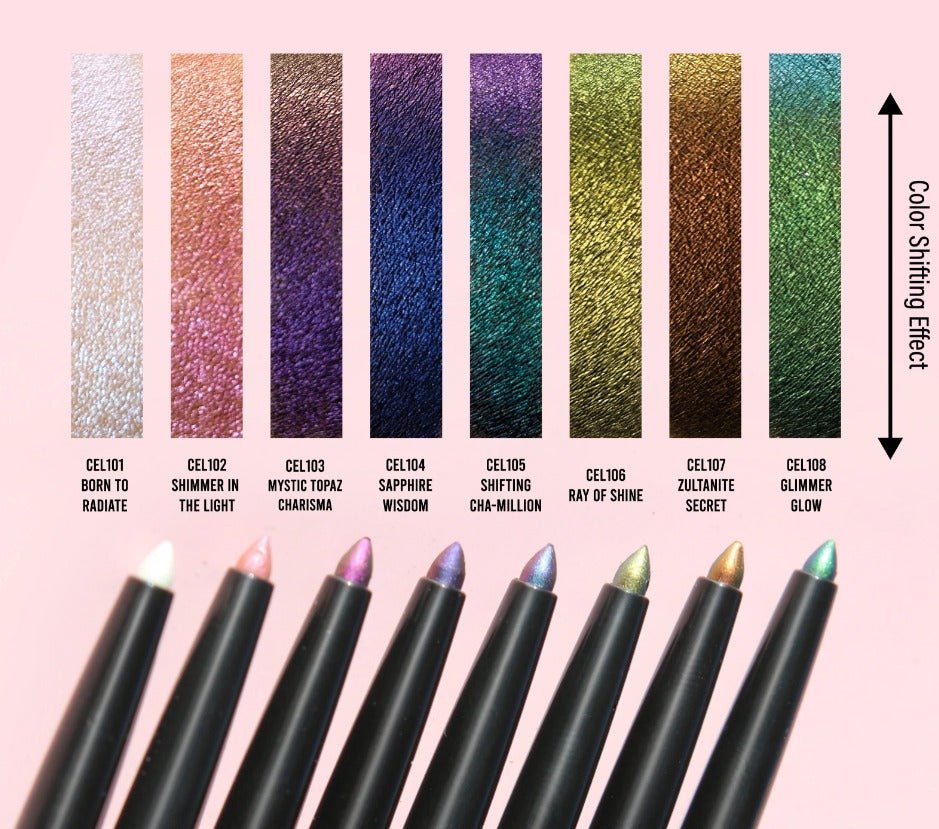 Glamour Us_Jcat_Makeup_Chromatic Shock 24/7 Xtreme Eyeliner Pencil_Born To Radiate_CEL101 The best affordable Latina and Mexican makeup, beauty and cosmetics supply store in Chula Vista, San Diego