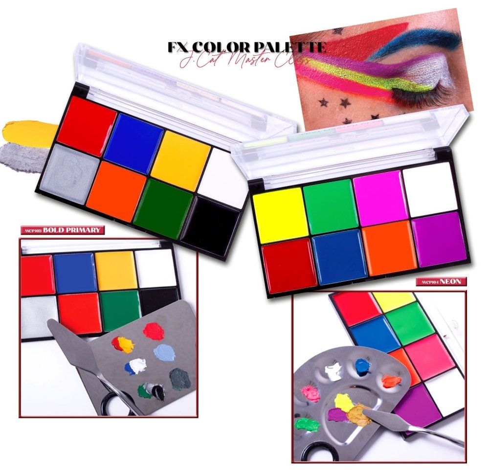 Glamour Us_Jcat_Makeup_Master Class Face/FX Color Palette_Bold Primary_MCP103 The best affordable Latina and Mexican makeup, beauty and cosmetics supply store in Chula Vista, San Diego